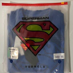 Youngla 4117 - Superman Compression Tee Blue Size L NWT!!